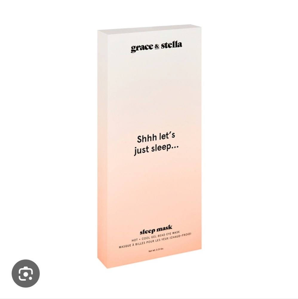 Grace & Stella Hot & Cold Gel Bead Eye Sleep Mask Sealed Box